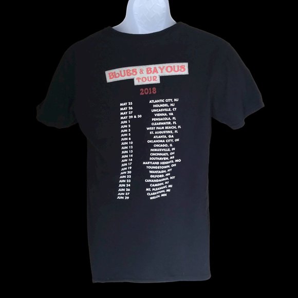John Fogerty and ZZ TOP Blues and Bayou tour 2018 t-shirt - Picture 2 of 6